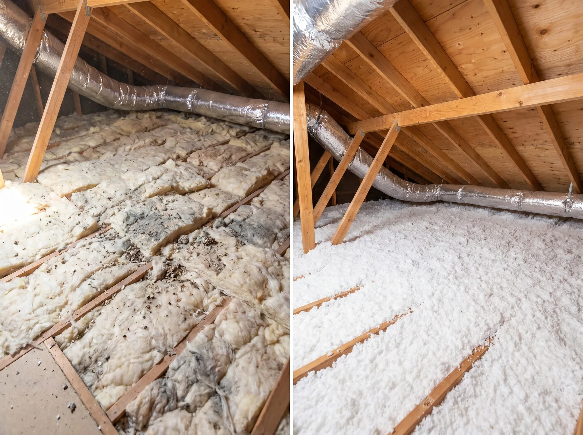 Rodent-damaged insulation removal